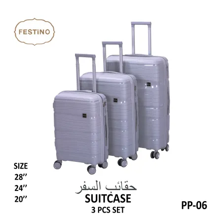 FESTiNO Hard Cabin Travel Suitcase 3pcs Set - PP